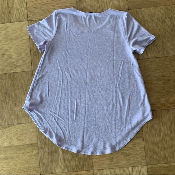 Wilfred Free Aritzia Small Esther T Shirt Short Sleeve Jersey Knit Lilac Purple - Picture 3 of 7
